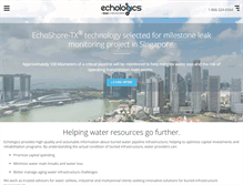 Tablet Screenshot of echologics.com